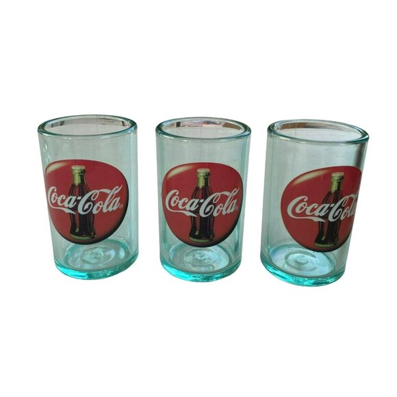 Rare 6-Piece Acrylic Coca-Cola Glasses Tumblers Set With Classic Logo Design - Picture 2 of 4